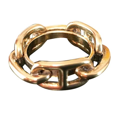 bague hermes plaqué or